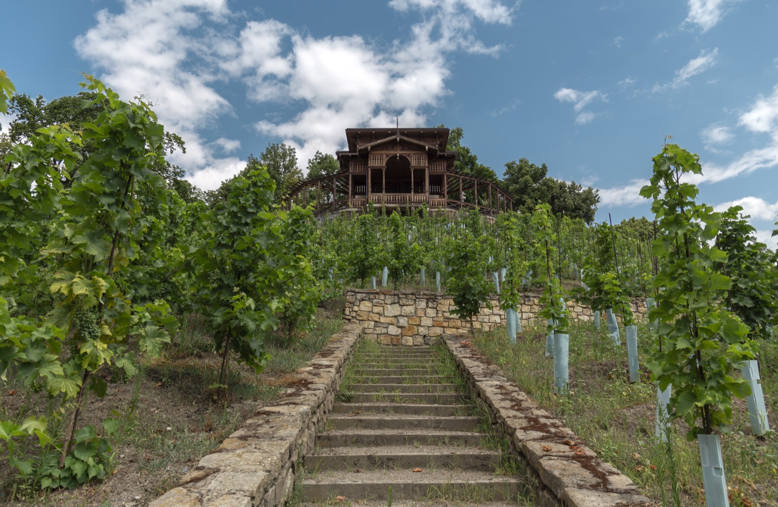 Weinbergpavillon im Park Grébovka